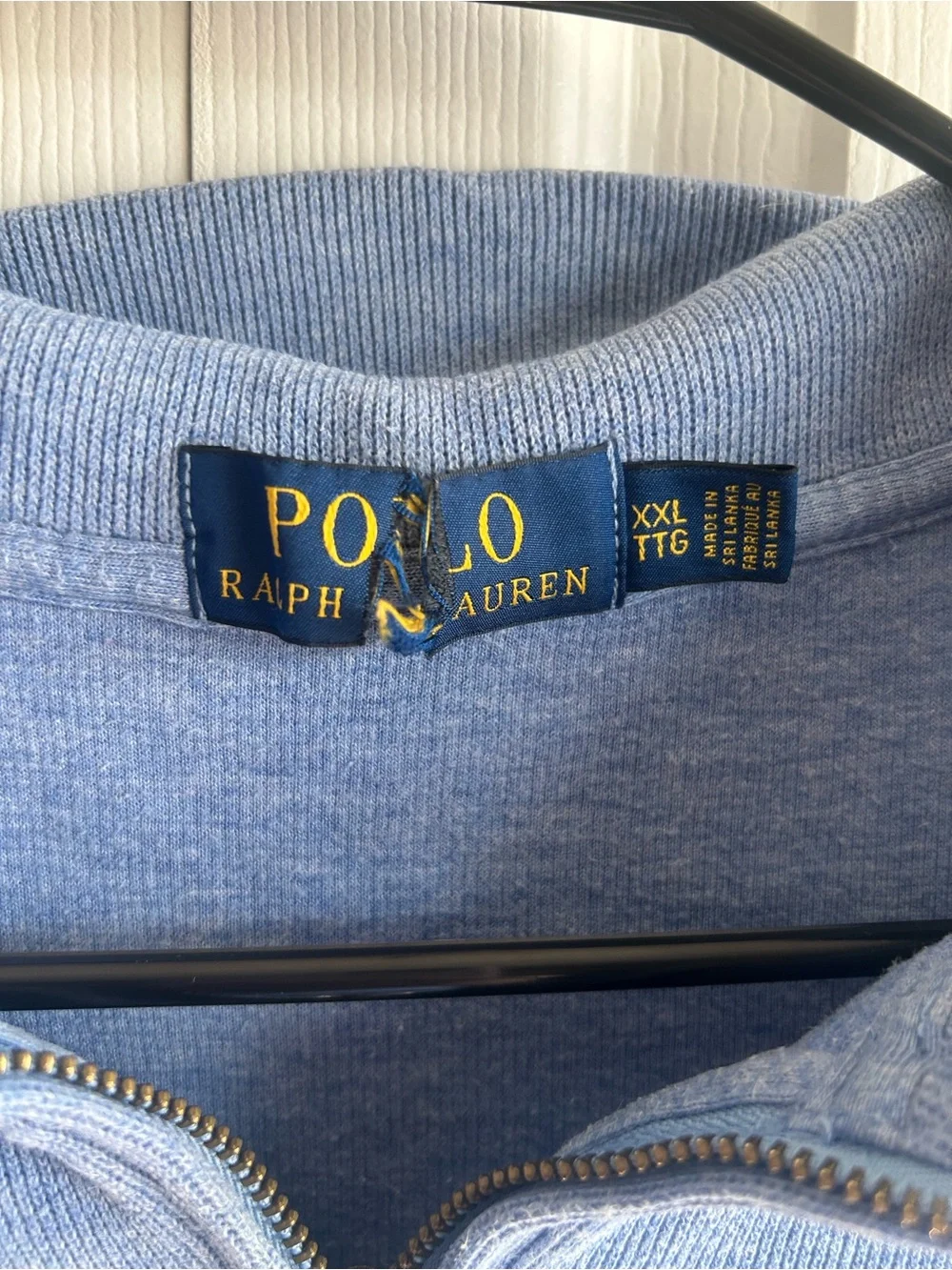 Polo by Ralph Lauren Dusty Blue Half-Zip Sweatshirt